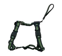 maxxpro Arnés para perro, talla S, 42-53 cm, con rayas reflectantes de hasta 12 kg, arnés para perro pequeño con asa y correa, ajustable