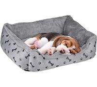 maxxpro Cama para Perros, cojín para Perros, Cama para Gatos, cojín para Gatos, poliéster, Gris con Estampado