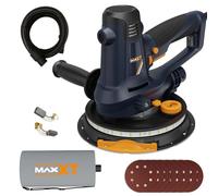 MAXXT 810W Lijadora manual para paneles de yeso, amoladora eléctrica para paredes, 1500-2800RPM velocidad variable, aspiración ajustable, pulido grueso y fino, autoaspiración