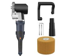 MAXXT Levigatrice a spazzola e smerigliatrice portatile da 1300 W con finitura satinata, 6 velocità fisse da 900 a 3700 giri/min per metallo e legno (1 ruota inclusa)