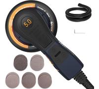 MAXXT Lijadora excéntrica sin escobillas de 5,0 mm, 230 V, con cableado trinúcleo, versátil lijadora eléctrica con ritmo variable y 10 discos abrasivos, con cable