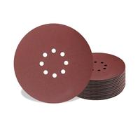 MAXXT Papel de lija de 225 mm para lijadora de paneles de yeso #40, 25 unidades de discos de gancho y bucle, óxido de aluminio, para lijadora eléctrica plegable para paneles de yeso MAXXT R7202-F