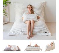 MAXYOYO Puf XXL, sillón de Piel para Videojuegos, para Adultos y niños, Bolsa Gigante con Relleno de Espuma mullida, para salón, Dormitorio, 150 x 203 cm