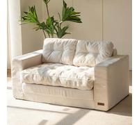 MAXYOYO Sofá Cama Convertible, Colchón Plegable para Adultos, Sofá Cama Convertible con 2 Almohadas, Colchón de Invitados de 140 x 210 x 15 cm, Sofá para Sala de Estar y Dormitorio