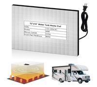 Maxztill Almohadilla calefactora de tanque RV de 12 x 18 pulgadas, almohadilla de calefacción para tanque de retención con hasta 50 galones de agua dulce con control automático de termostato (120 V-1