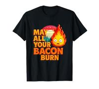 May All Your Bacon Burn Barbacoa Grunge Barbacoa Vintage Sunset Camiseta