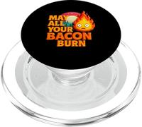 May All Your Bacon Burn Barbacoa Grunge Barbacoa Vintage Sunset PopSockets PopGrip para MagSafe