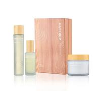 MAY COOP Set de cuidado de la piel coreano hidratante e hidratante de 3 pasos: el tóner vegano Essence de 100 ml, crema facial hidratante, sérum facial activador orgánico para todo tipo de piel