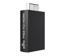 MAYFLASH - Adaptador convertidor PS2 a HDMI, convertidor de video con salida de audio de 3.5 mm para HDTV y monitor HDMI, compatible con todos los modos de pantalla PS2