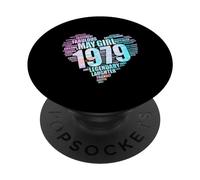 May Girl 1979 Impresionante corazón Fabuloso con Forma de corazón para mamá, 47 cumpleaños, Rosa PopSockets PopGrip Adhesivo