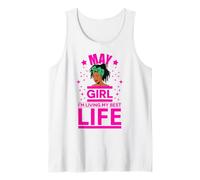May Girl Living My Best Life Tauro Géminis Cumpleaños Mujeres Camiseta sin Mangas