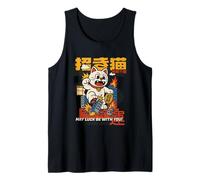 May Luck Be With You - Ataque de gato monstruo Maneki-Neko Camiseta sin Mangas