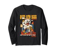 May Luck Be With You - Ataque de gato monstruo Maneki-Neko Manga Larga