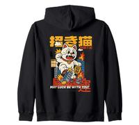 May Luck Be With You - Ataque de gato monstruo Maneki-Neko Sudadera con Capucha