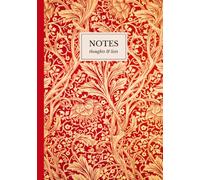 May Morris Arcadia Pattern Notebook: A5 Lined Notebook | Arts and Crafts Inspired Stationery
