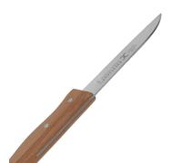 May Solingen - Juego de 2 cuchillos de cocina pequeños Solinger multiusos para la cocina, cuchillo de verduras, cuchillo de fruta, cuchillo pelador, acero inoxidable, mango de madera auténtica