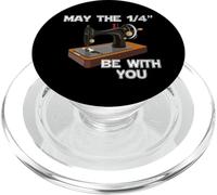 May The 1/4 Be with You Costura Alcantarillado Humor PopSockets PopGrip para MagSafe