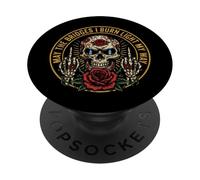 May The Bridges I Burn Light My Way Funny Goth Gothic Skull PopSockets PopGrip Adhesivo