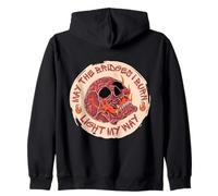 May The Bridges I Burn Light My Way Skull Gothic Graphic Sudadera con Capucha