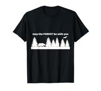 May The Forest be with You Juego de Palabras novedoso con temática Natural Camiseta
