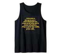 May The Lord Be with You Versículo bíblico Jesús Lover Camiseta sin Mangas