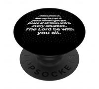May The Lord Be with You Versículo bíblico Jesús Lover PopSockets PopGrip Adhesivo