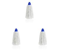 Maya 08006 - Fregona Algodón, 180 gr, Blanco (Paquete de 3)