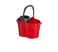 Maya 09050 - Cubo con Escurridor Ovalado, 15 L, Rojo