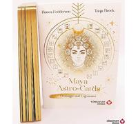 Maya-Astro-Cards: 44 astrologische Orakelkarten mit Booklet: Goldfolie und Goldschnitt, Orakel Deutsch