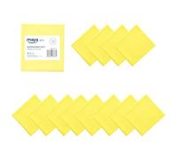 Maya Bayeta Fast 200G. Bayeta Multiusos 100% Microfibra. Limpieza Sin Marcas para Cualquier Superficie. Pack de 12 Unidades (Amarillo)