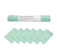 Maya Bayeta MICROGLASS con Precorte. Especial para Vajillas y Cristales. No Deja Marcas. Muy Absorbente y de Secado Rápido. 100% Microfibra. Rollo de 6 Unidades (Verde)