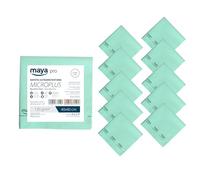 Maya Bayeta MICROPLUS. Especial para Vajillas y Cristales. No Deja Marcas. Muy Absorbente y de Secado Rápido. 100% Microfibra. Pack de 10 Unidades (Verde)