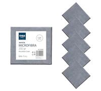 Maya Bayeta Terry 200G. Limpieza Eficaz y Sin Marcas. 100% Microfibra. para Todo Tipo de Superficies. Pack de 5 Unidades (Gris)