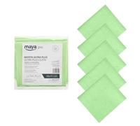 Maya Bayeta Ultra Plus. Especial para Cristales y Acero Inoxidable. Máxima Absorción sin Dejar Marcas. Poder Antical y Antibacterias. Pack de 5 Unidades (Verde)