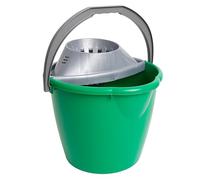 MAYA | Cubo con escurridor verde - 13 L - Caja 12 unidades