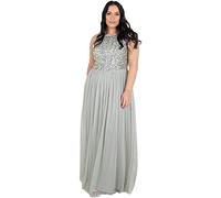 Maya Deluxe Vestido de Novia para Mujer Dama de Honor, Lirio Verde, 36