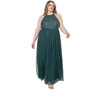 Maya Deluxe Vestido de Novia para Mujer Dama de Honor, Verde Esmeralda, 48
