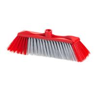 Maya - Escoba para Interiores y Exteriores MAX 3 con 3 Tipos de Fibras | 34x11x10 cm | Cepillo de Limpieza del Hogar con Cerdas Cruzadas | Atrapa Polvo sin Rayar (Rojo)