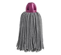 MAYA Fregona 100% Microfibra Atomic. Extra Absorbente. Limpieza Eficiente y Duradera para Superficies Lisas. Rosca Universal. Color Burdeos