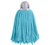 Maya - Fregona de Microfibra Industrial MAX Pro Hilo para Limpieza Profesional de Suelos sin Dejar Manchas ni Rayas, Recambio de Alta Absorción y Secado Rápido, 30x18 cm (Celeste)