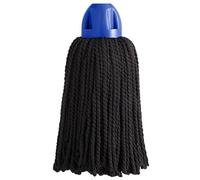 MAYA Fregona MAX Pro. Limpieza Eficiente y Duradera para Superficies Lisas. 100 % Microfibra. Extra Absorbente y Escurrefacil. Rosca Universal. (Casquillo Azul)