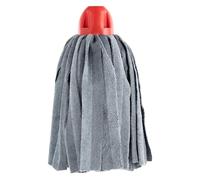 Maya - Fregona de Microfibra Industrial MAX Pro Tiras para Limpieza Profesional de Suelos Rugosos sin Dejar Rayas, Recambio de Alta Absorción y Secado Rápido, 34x15 cm (Rojo)