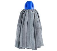 MAYA Fregona MAX Pro Tiras. Limpieza para Todo Tipo de Suelos. 100 % Microfibra. Super Absorbente y No Raya. Rosca Universal. (Azul)