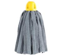 MAYA Fregona MAX Pro Tiras. Limpieza para Todo Tipo de Suelos. 100 % Microfibra. Super Absorbente y No Raya. Rosca Universal. (Amarillo)