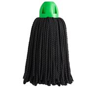 Maya - Fregonas de Microfibra Industrial MAX Pro, Hilos para Limpieza Profesional de Suelos sin Dejar Manchas, Recambios de Alta Absorción y Secado Rápido, 30x18 cm (Casquillo Verde, 2 Unidades)