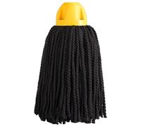 Maya - Fregonas de Microfibra Industrial MAX Pro, Hilos para Limpieza Profesional de Suelos sin Dejar Manchas, Recambios de Alta Absorción y Secado Rápido, 30x18 cm (Casquillo Amarillo, 2 Unidades)