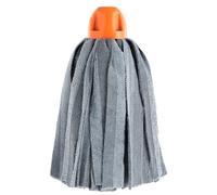 Maya - Fregonas de Microfibra Industrial MAX Pro Tiras para Limpieza Profesional de Suelos Rugosos sin Dejar Rayas, Recambios de Alta Absorción y Secado Rápido, 34x15 cm (Naranja, 2 Unidades)