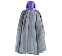 MAYA Fregona MAX Pro Tiras. Limpieza para Todo Tipo de Suelos. 100 % Microfibra. Super Absorbente y No Raya. Rosca Universal. Pack de 2 Fregonas (Morado)