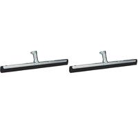 Maya - Haragán Metálico para Suelos de 45 cm, Escobilla de Goma con Agarre Reforzado para Limpieza Eficiente del Hogar, Escoba para Azulejos, Baño, Garaje, Cocina y Patio (Paquete de 2)
