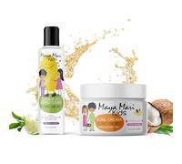MAYA MARI Acondicionador en crema y rizos para niños | Juego de tratamiento para alisar el cabello sin enredos | Productos para el cabello rizado para niños y niños pequeños | Sin sulfatos, sin